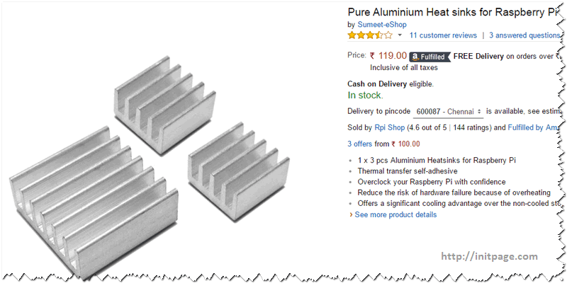 rasp Berry Pi Heat Sink